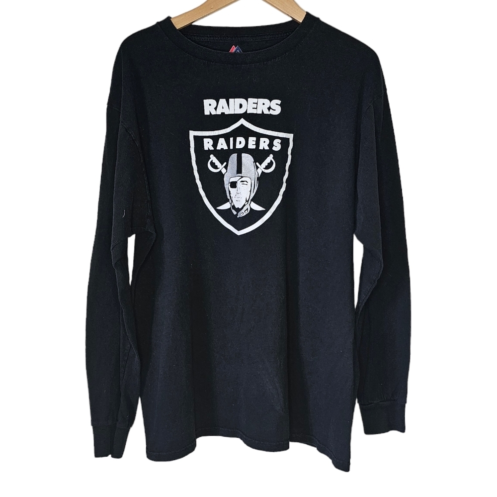 Oakland Raiders Majestic Longsleeve Tee Size XL